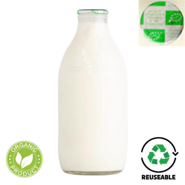  Organic Whole Milk -Glass Bottle (586ml)